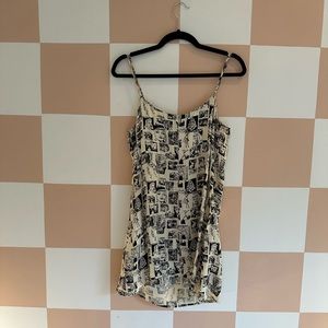 Reformation comic book mini dress